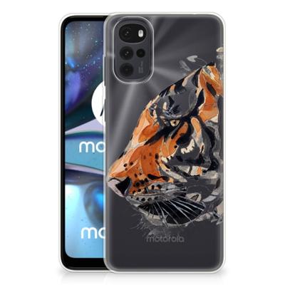 Smartphone hoesje Motorola Moto G22 Watercolor Tiger