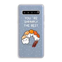 You're Shrimply The Best: Samsung Galaxy S10 5G Transparant Hoesje