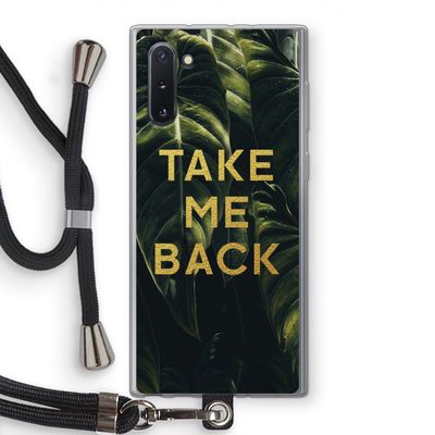 Take me back: Samsung Galaxy Note 10 Transparant Hoesje met koord