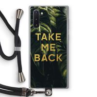 Take me back: Samsung Galaxy Note 10 Transparant Hoesje met koord