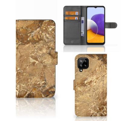 Samsung Galaxy A22 4G | M22 | Bookcase | Marmer Creme