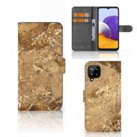 Samsung Galaxy A22 4G | M22 | Bookcase | Marmer Creme