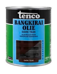 Bangkirai olie dark teak 1l verf/beits - tenco