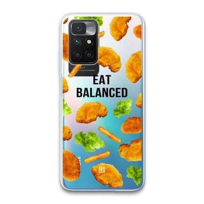 Eat Balanced: Xiaomi Redmi 10 Transparant Hoesje