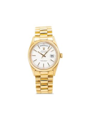 Rolex montre Day-Date 36 mm pre-owned - Blanc