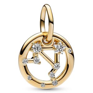 Pandora 762712C01 Hangbedel Weegschaal Zodiac zilver-zirconia goudkleurig-wit