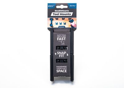 StealthMounts TM-BO18-BLK-4 Gereedschapshouders voor Bosch | Zwart | 4 stuks - TM-BO18-BLK-4