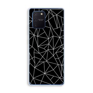 Geometrische lijnen wit: Samsung Galaxy Note 10 Lite Transparant Hoesje