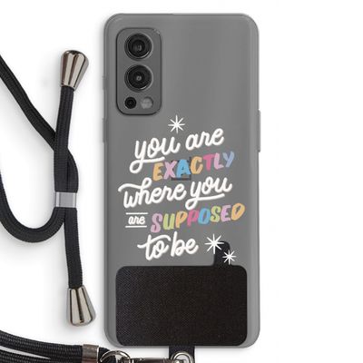 Right Place: OnePlus Nord 2 5G Transparant Hoesje met koord