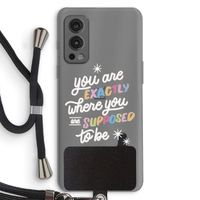 Right Place: OnePlus Nord 2 5G Transparant Hoesje met koord