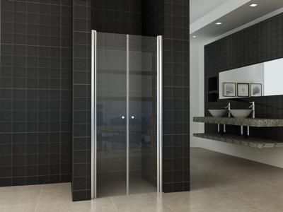 Wiesbaden dubbele pendeldeur in nis 80x200 cm 6 mm NANO glas Wiesbaden dubbele pendeldeur in nis 80x200 cm 6 mm NANO glas