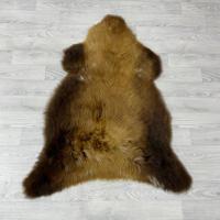 Schapenvacht Scandinavian bruin wit 110x90cm M - thumbnail