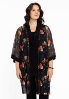 Yoek Kimono BABY ROSE | Zwart | Maat 54/56