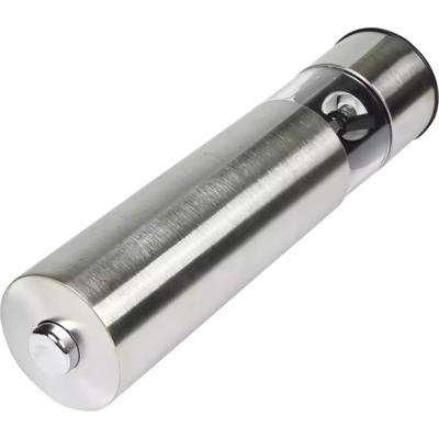Benson Zout- of pepermolen elektrische - LED - instelbare maalgraad - RVS - 23 cm Benson Zout- of pepermolen elektrische - LED - instelbare maalgraad - RVS - 23 cm