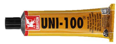 Griffon Uni-100 Hard PVC Lijm - Sterke Constructielijm voor PVC, Dakgoten 125ml