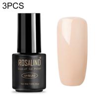 3 stuks semi permanente Soak off salon UV Nail gel Poolse Nail Art lak top base Coat (01)