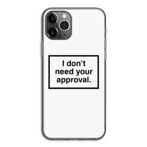 Don't need approval: iPhone 11 Pro Transparant Hoesje