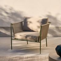 Kave Home Outdoor Fauteuil 'Zivia' Staal en touw