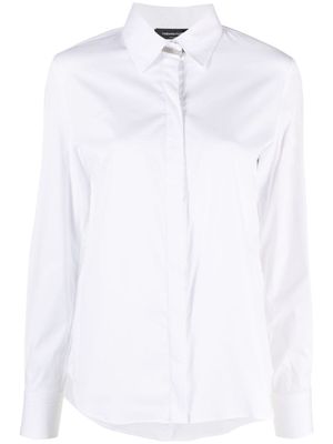 Fabiana Filippi chemise à ornements de perles - Blanc
