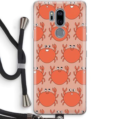 Krab: LG G7 Thinq Transparant Hoesje met koord