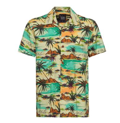 King Kerosin Hawaii Shirt Tropical Sea-S | 29% korting
