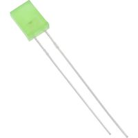 HuiYuan 2504G6D-KPA-P Bedrade LED Groen Rechthoekig 2 x 5 mm 15 mcd 180 ° 20 mA - thumbnail