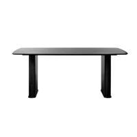 Giga Living - Eettafel Nola Boat Shape Zwart Eiken 100x190cm