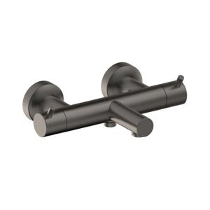 Badkraan Xenz Duero | Opbouw | Thermostaatkraan | Tweegreeps | Grafiet PVD