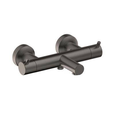 Badkraan Xenz Duero | Opbouw | Thermostaatkraan | Tweegreeps | Grafiet PVD