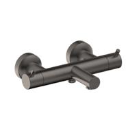 Badkraan Xenz Duero | Opbouw | Thermostaatkraan | Tweegreeps | Grafiet PVD