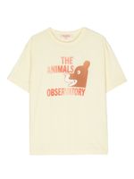 The Animals Observatory t-shirt en coton à logo imprimé - Jaune - thumbnail