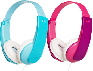 JVC HA-KD7 Blauw + JVC HA-KD7 Roze