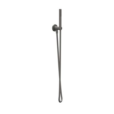 Handdoucheset IVY Set Bestaande Uit Doucheslang 150 cm, Wandhouder Met Uitlaat En Staafhanddouche Geborsteld Metal Black PVD