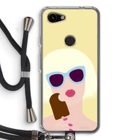 Ice cream: Pixel 3a Transparant Hoesje met koord