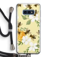No flowers without bees: Samsung Galaxy S10e Transparant Hoesje met koord No flowers without bees: Samsung Galaxy S10e Transparant Hoesje met koord
