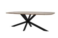 Tower Living Eettafel Silvi Deens ovaal, Mangohout, 200 x 110cm - Naturel