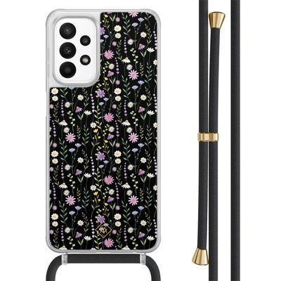 Samsung Galaxy A23 hoesje met koord - Flower fantasy Samsung Galaxy A23 hoesje met koord - Flower fantasy