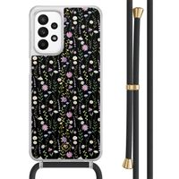 Samsung Galaxy A23 hoesje met koord - Flower fantasy