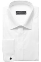 John Miller Slim Fit Gala shirt wit, Effen - thumbnail