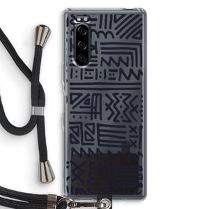 Marrakech print: Sony Xperia 5 Transparant Hoesje met koord