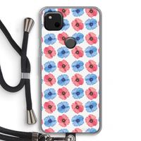 Klaproosjes: Pixel 4a Transparant Hoesje met koord