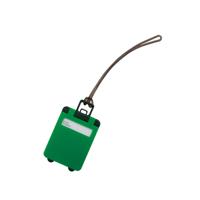 Kofferlabel - 9,5 cm - Reiskoffer reisaccessoires - groen - beschrijfbaar