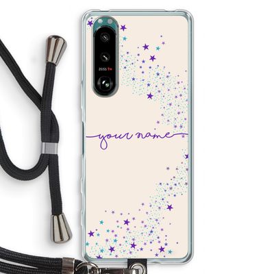 Sterren: Sony Xperia 5 III Transparant Hoesje met koord
