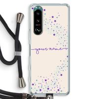 Sterren: Sony Xperia 5 III Transparant Hoesje met koord