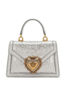 Dolce & Gabbana petit sac cabas Devotion - Argent