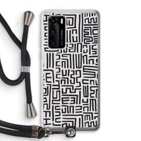 Moroccan Print: Huawei P40 Transparant Hoesje met koord