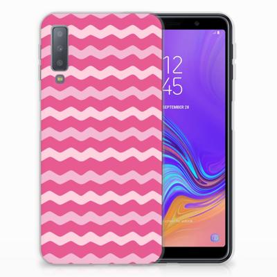 Samsung Galaxy A7 (2018) | TPU bumper | Waves Pink