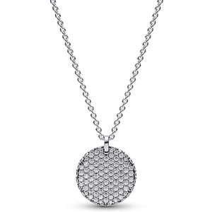 Pandora 392632C01 Ketting Timeless Circle Pave zilver-zirconia wit 45 cm