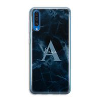 Midnight Marble: Samsung Galaxy A50 Transparant Hoesje