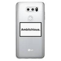 Ambitchious: LG V30 Transparant Hoesje